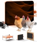 $41.98 Smart Chicken Coop Heater, 200 Watts Chick Heater Built-in Adaptive Temperature Sensor, Chicken Coop Heater for Winter, Coop Heater Adaptable to Timer and Temp Controllers,UL-Compliant + FS
