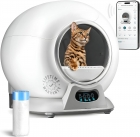 $180 Petcove Automatic Self Cleaning Litter Box for Multiple Cats - PurrTek with Smart App Control (5GHz Wi-Fi), Triple Odor Control, Quiet Operation & Advanced Safety Sensors + FS